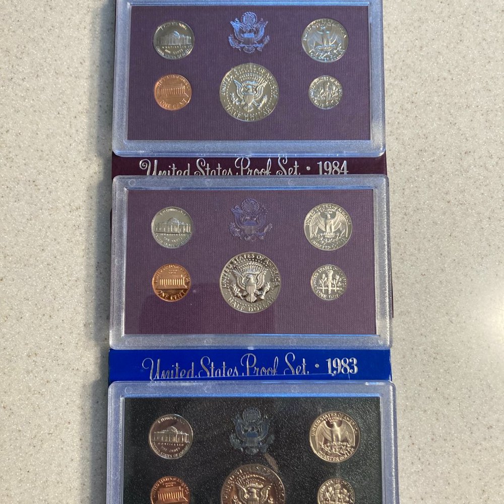 U.S. Mint Proof Sets 1980 Thru 1989  Lot of 10 - Picture 5 of 12